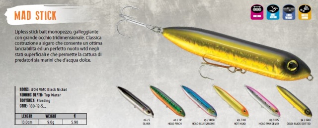 Rapture Mad Stick mm. 90 gr. 13 colore HOLO PERCH - Clicca l'immagine per chiudere